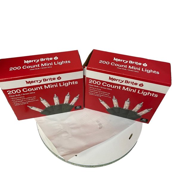 Merry Brite 200 Count Christmas Mini Lights Multi Bulb Green Wire - Picture 9 of 16